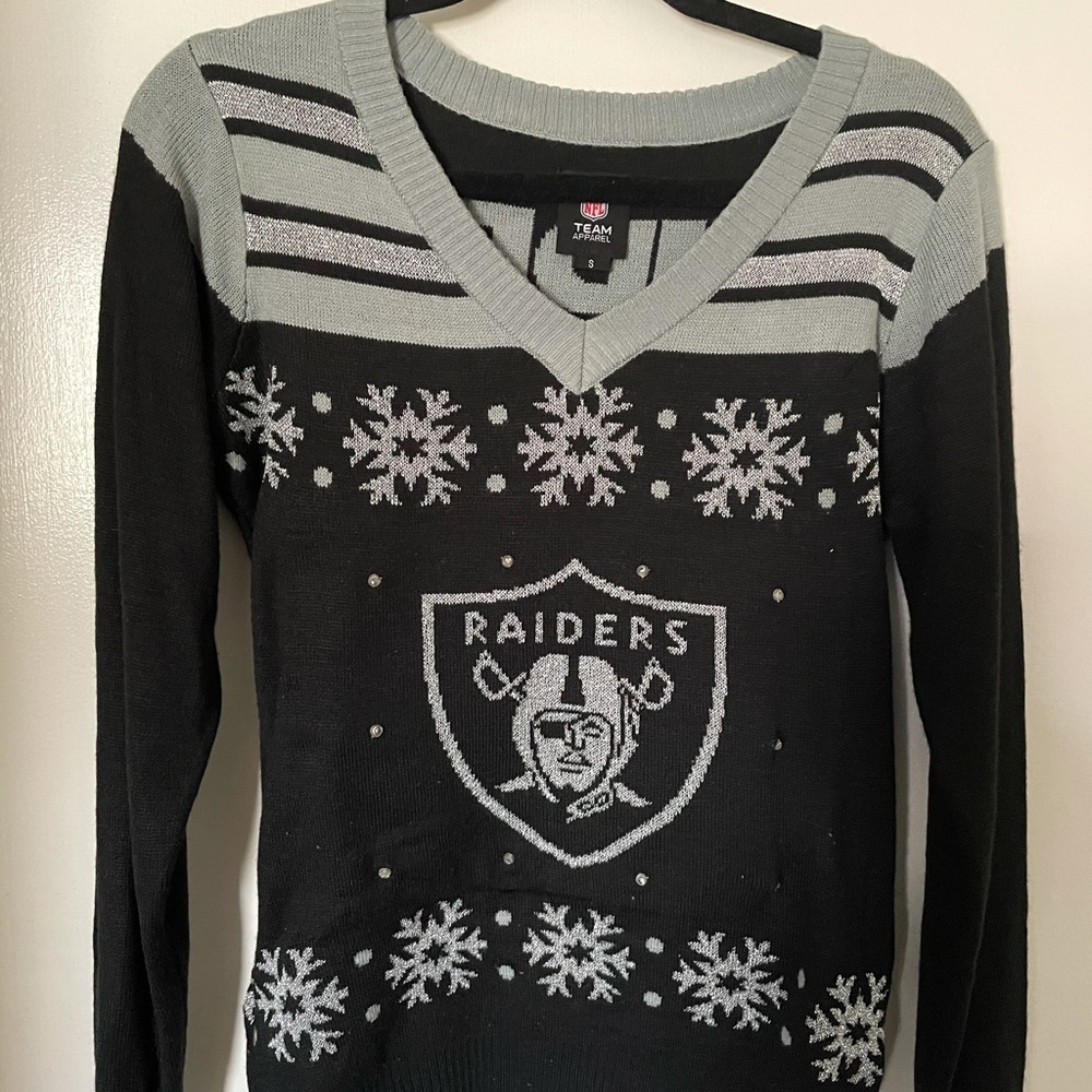 Authentic raiders Christmas sweater